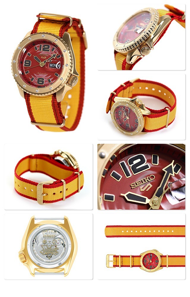 Seiko 5系列 X 街頭霸王 V 自動機械手錶 日本版 SBSA084 Zangief