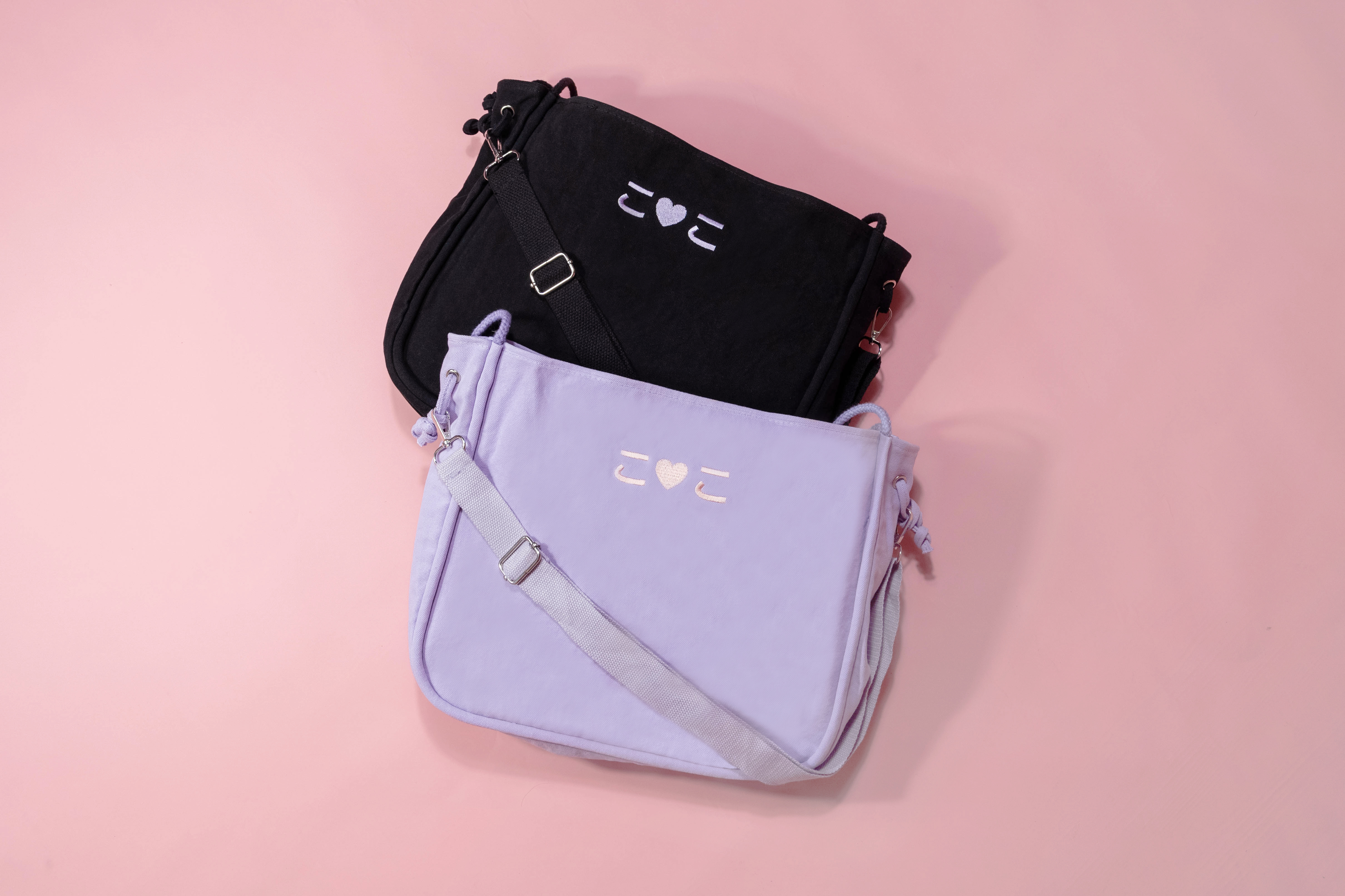 こ♡こ 刺繡經典萬用帆布包