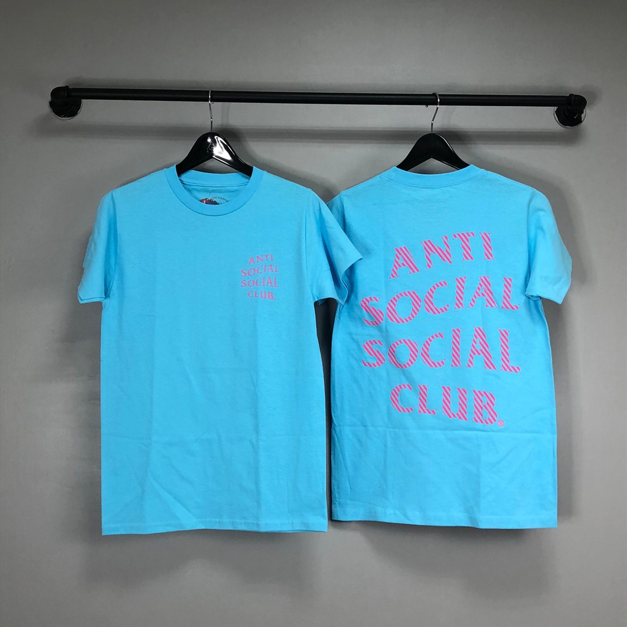 [現貨] Anti Social Social Club ASSC 斜線 字體 水藍 短T