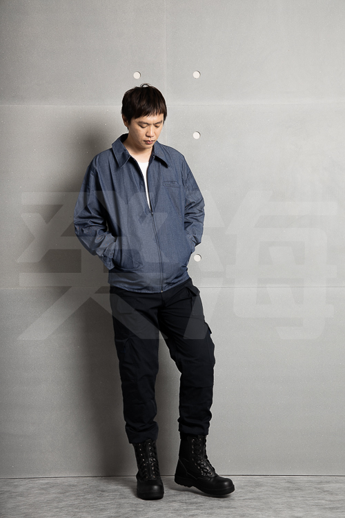 癸海 GUIHAI│工作夾克│無內裏│仿牛仔色【J565】