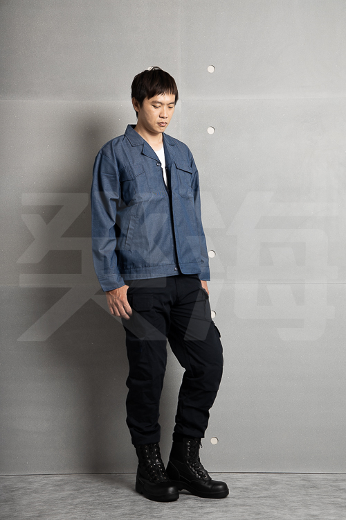 癸海 GUIHAI│工作夾克│薄內裏│仿牛仔色【J585】