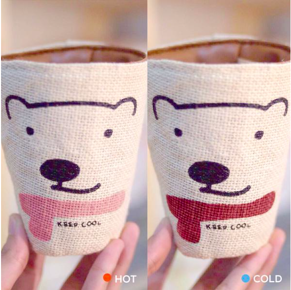 ABEARABLE 你可以再COOL一點!感溫變色多用途杯套 (紅/黑)