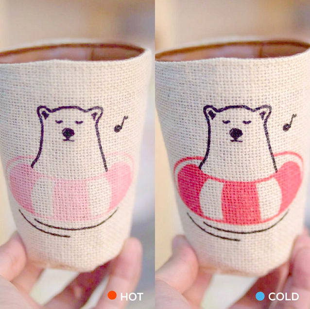 ABEARABLE 我願做你漂泊人生中的游泳圈感溫變色多用途杯套