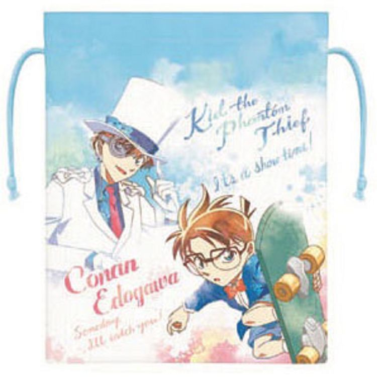 柯南日版束口袋-柯南&基德