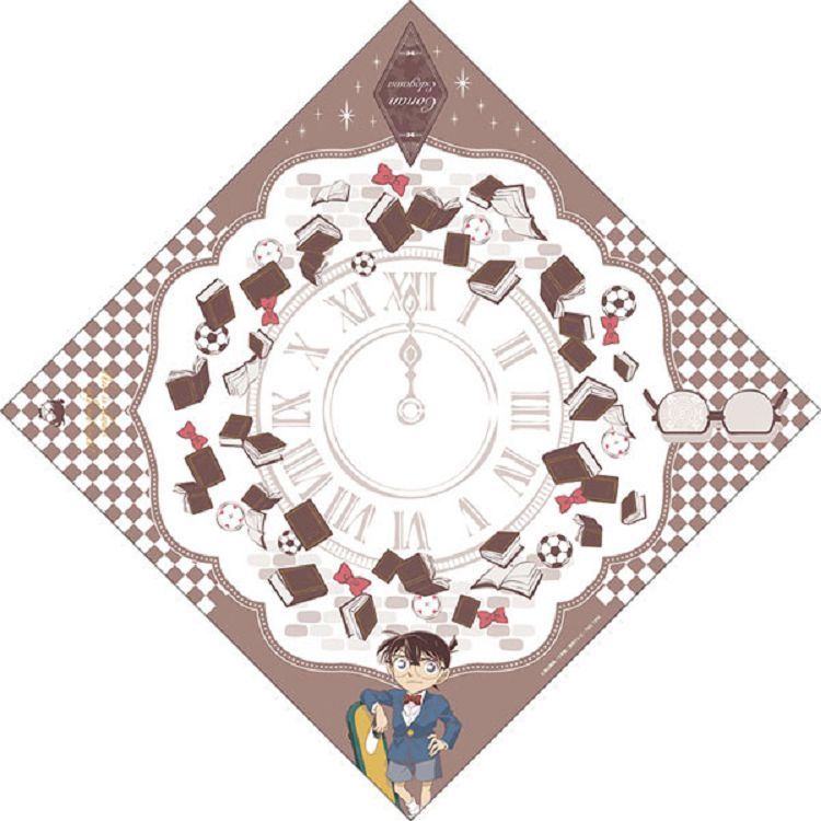 柯南日版絲巾-時鐘