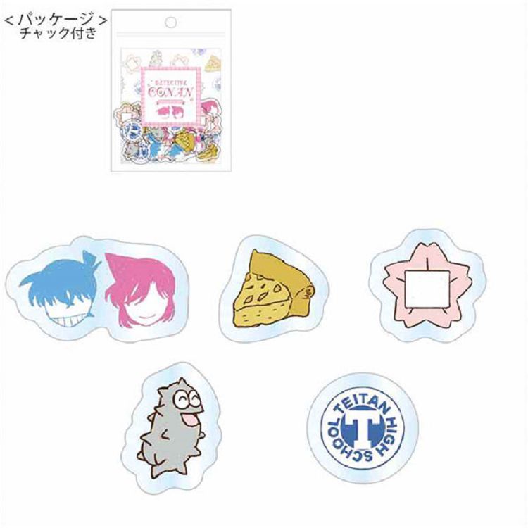 柯南日版sketch系列貼紙-新一&蘭