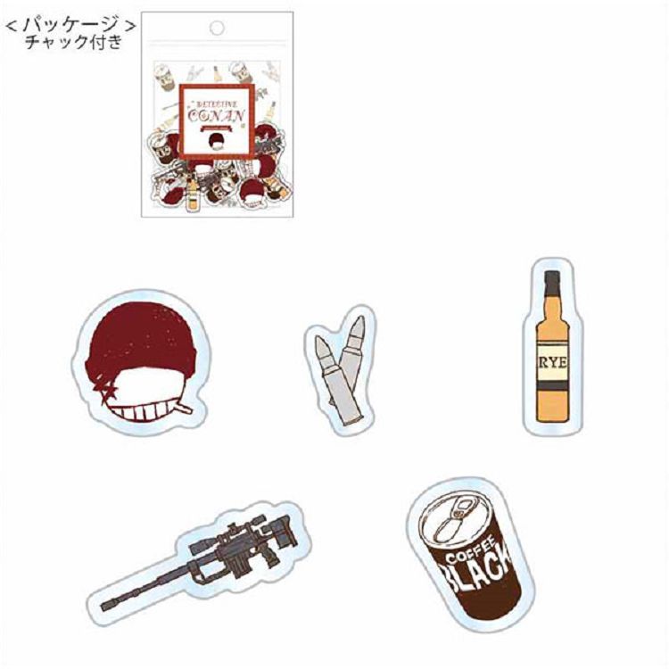 柯南日版sketch系列貼紙-赤井