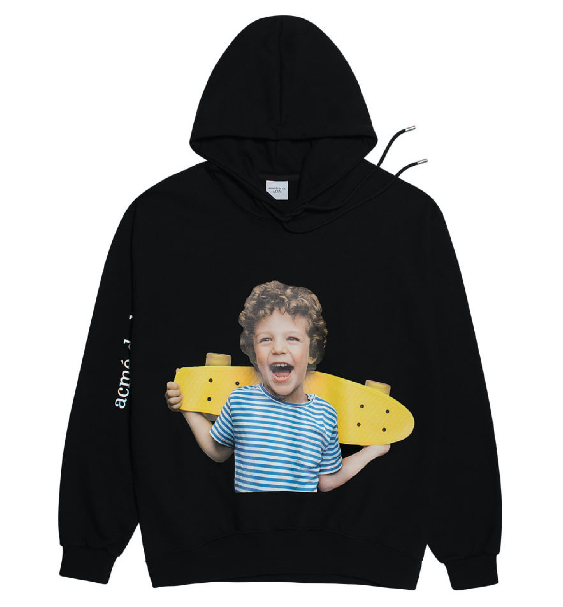 ADLV BABY FACE HOODIE BLACK SKATEBOARD