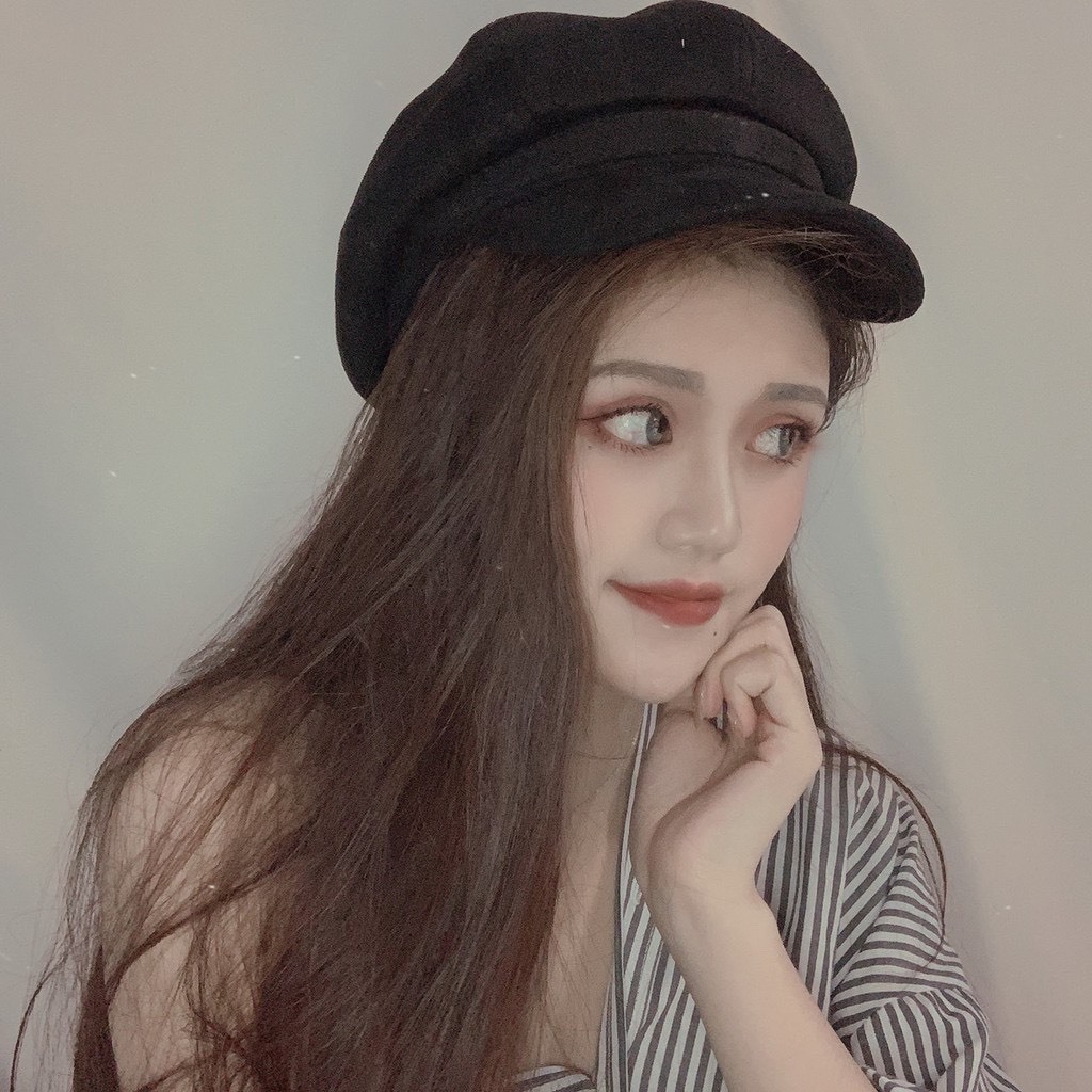 韓版麂皮報童帽/三色