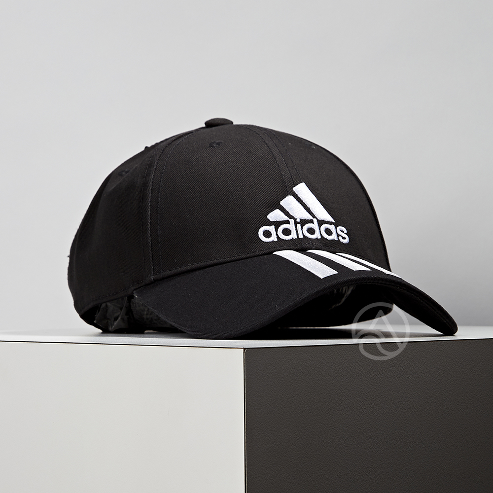 Adidas 6P 3S CAP Cotto 黑 經典 三線 棒球 鴨舌休閒 運動帽 DU0196
