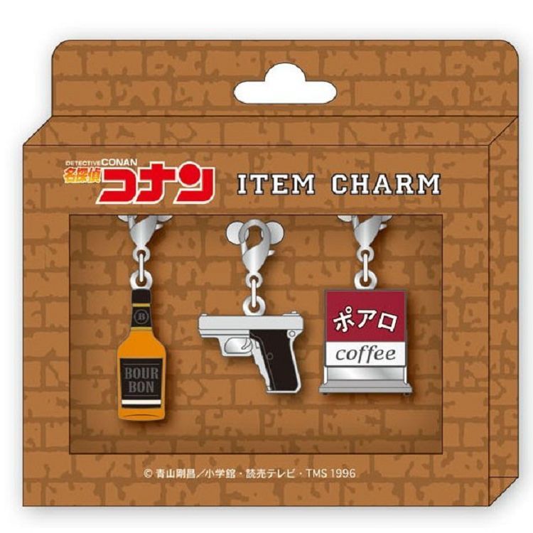 柯南日版金屬掛勾吊飾3入組-安室