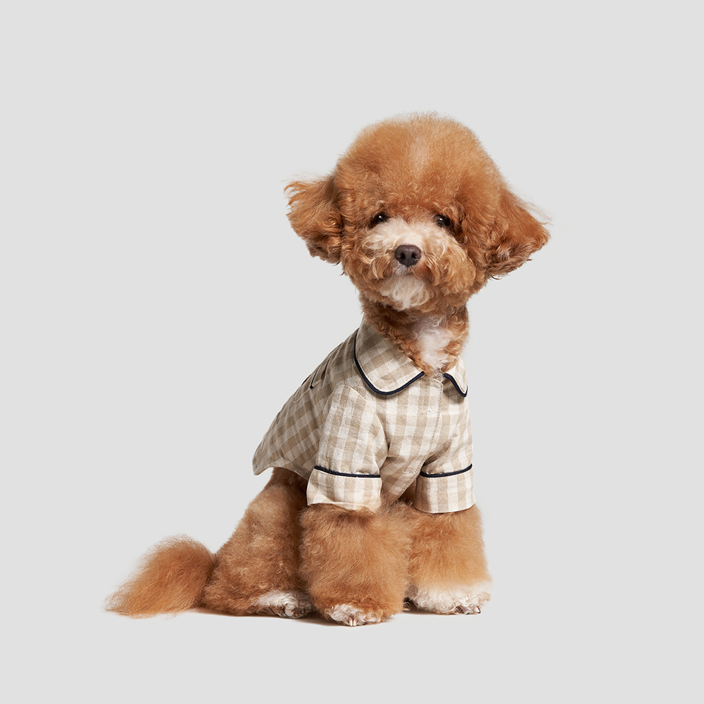 Small Stuff 格紋純棉睡衣