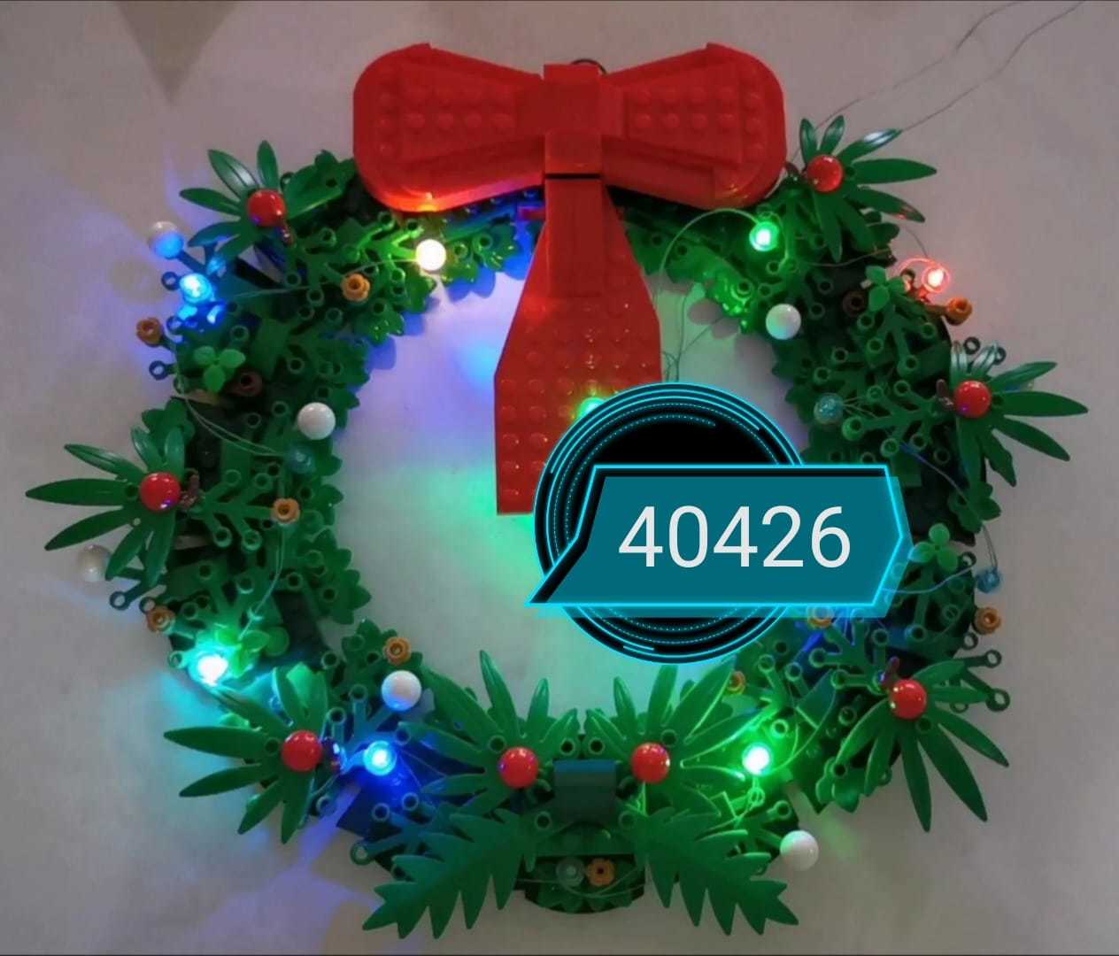 moc LED light for Lego 40426 Christmas Wreath 2-in-1 聖誕花圈組合