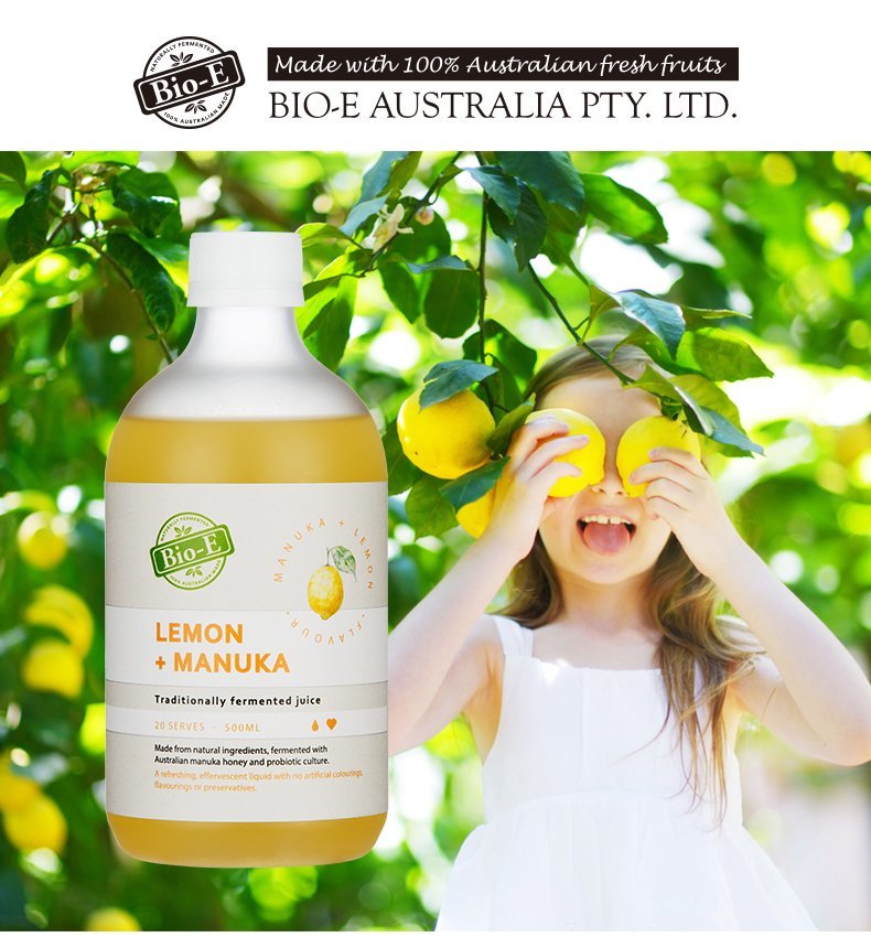 澳洲 Bio-E 天然有機檸檬酵素 麥盧卡蜂蜜 500ml