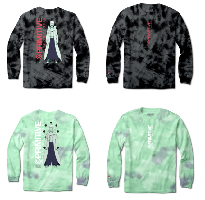 Primitiveskate X 火影忍者 聯名 宇智波帶人 水洗 衛衣