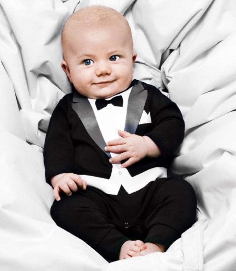 Gentleman Baby Romper
