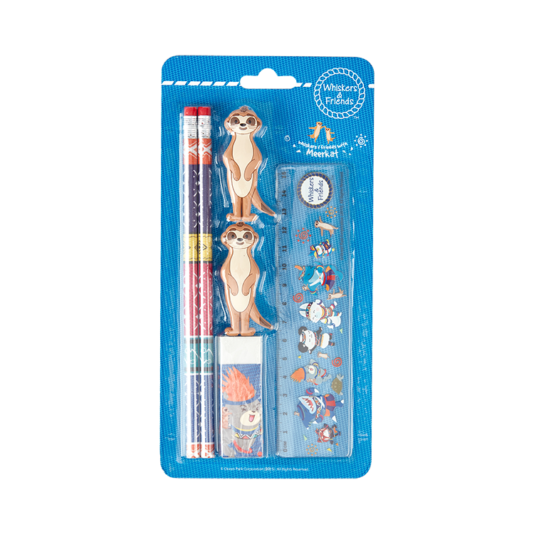 Whiskers and Friends with Meerkat Stationery Set