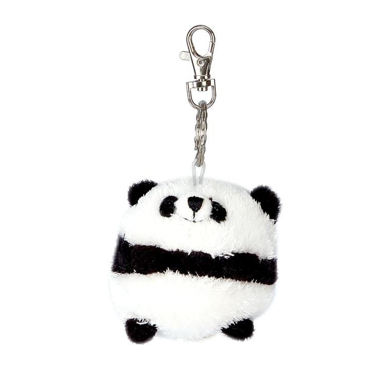 Ball-shaped Panda Plush Keychain