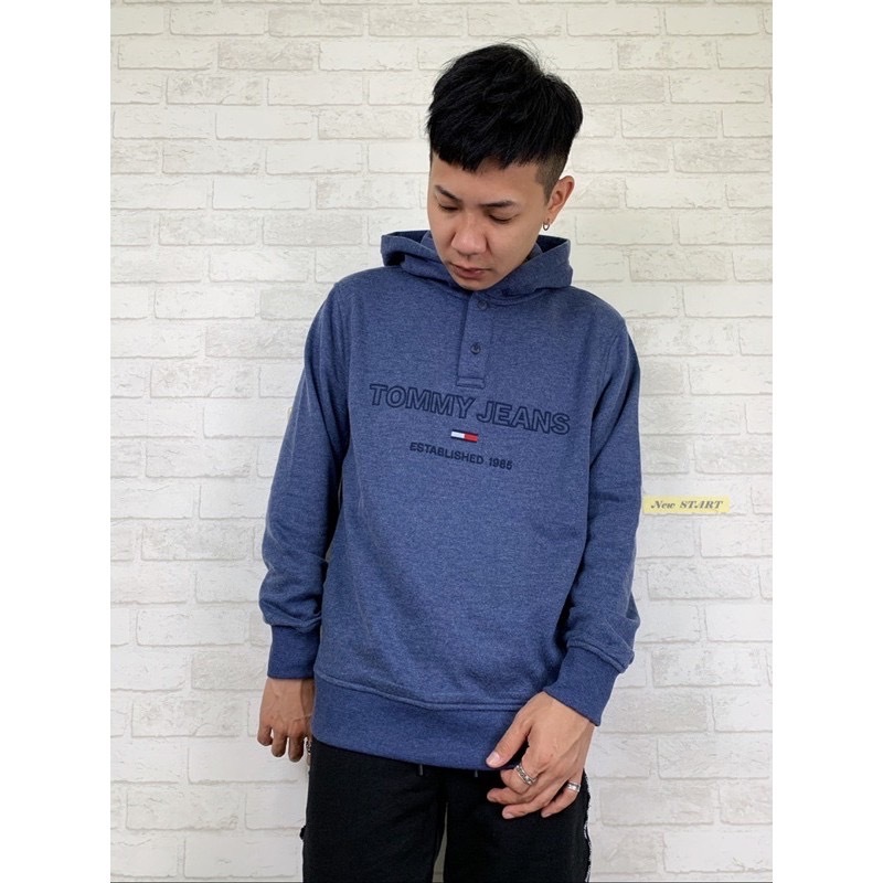 Tommy Jeans 電繡字母Logo 內刷毛 帽T 連帽上衣