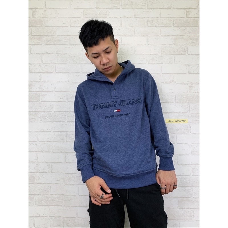 Tommy Jeans 電繡字母Logo 內刷毛 帽T 連帽上衣