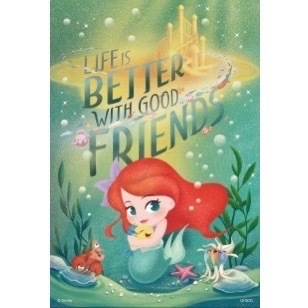 迪士尼公主300片盒裝拼圖─小美人魚