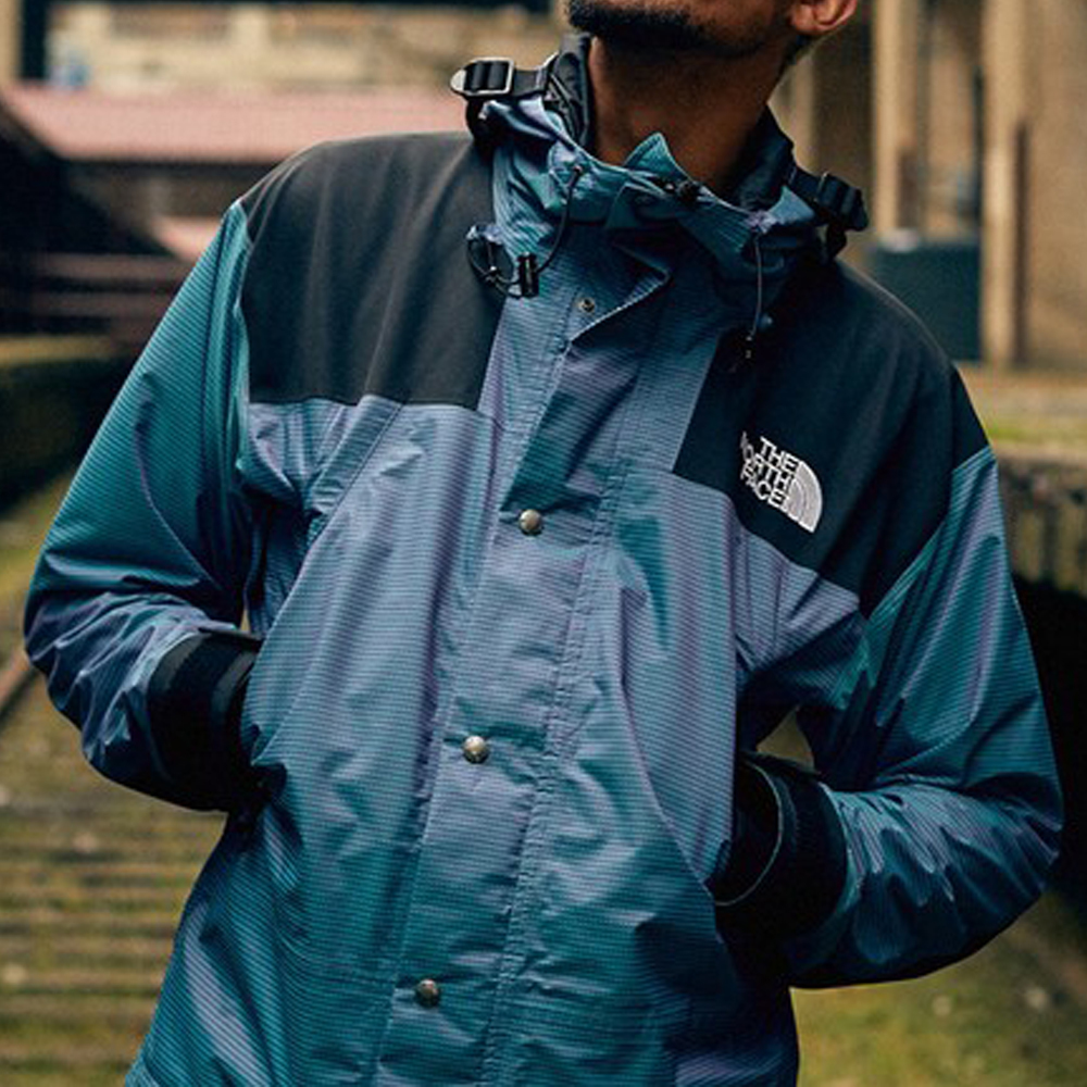 The north face 1990 seasonal mountain sale jacket iridescent multi