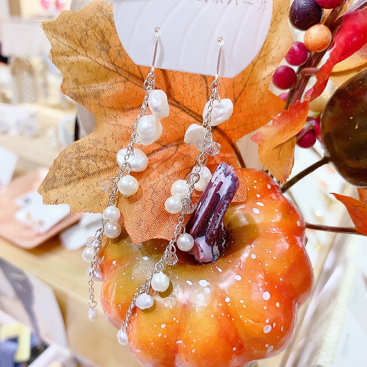 【Zoule】日本淡水珍珠長吊耳環(防敏感)