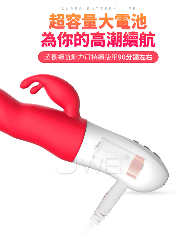 Mytoys MyBunny 歡愛精靈 變頻抽插全自動按摩棒充電方式