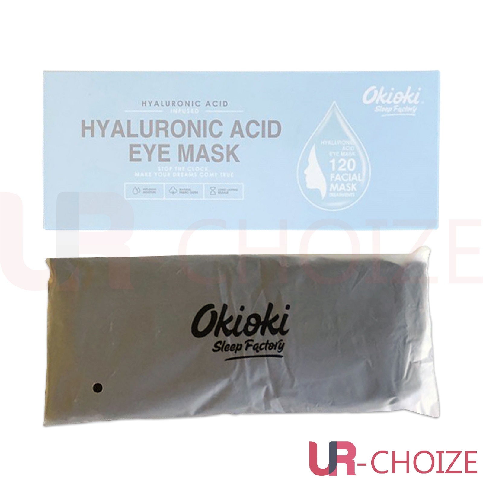 Okioki - 玻尿酸美容眼罩(黑色)