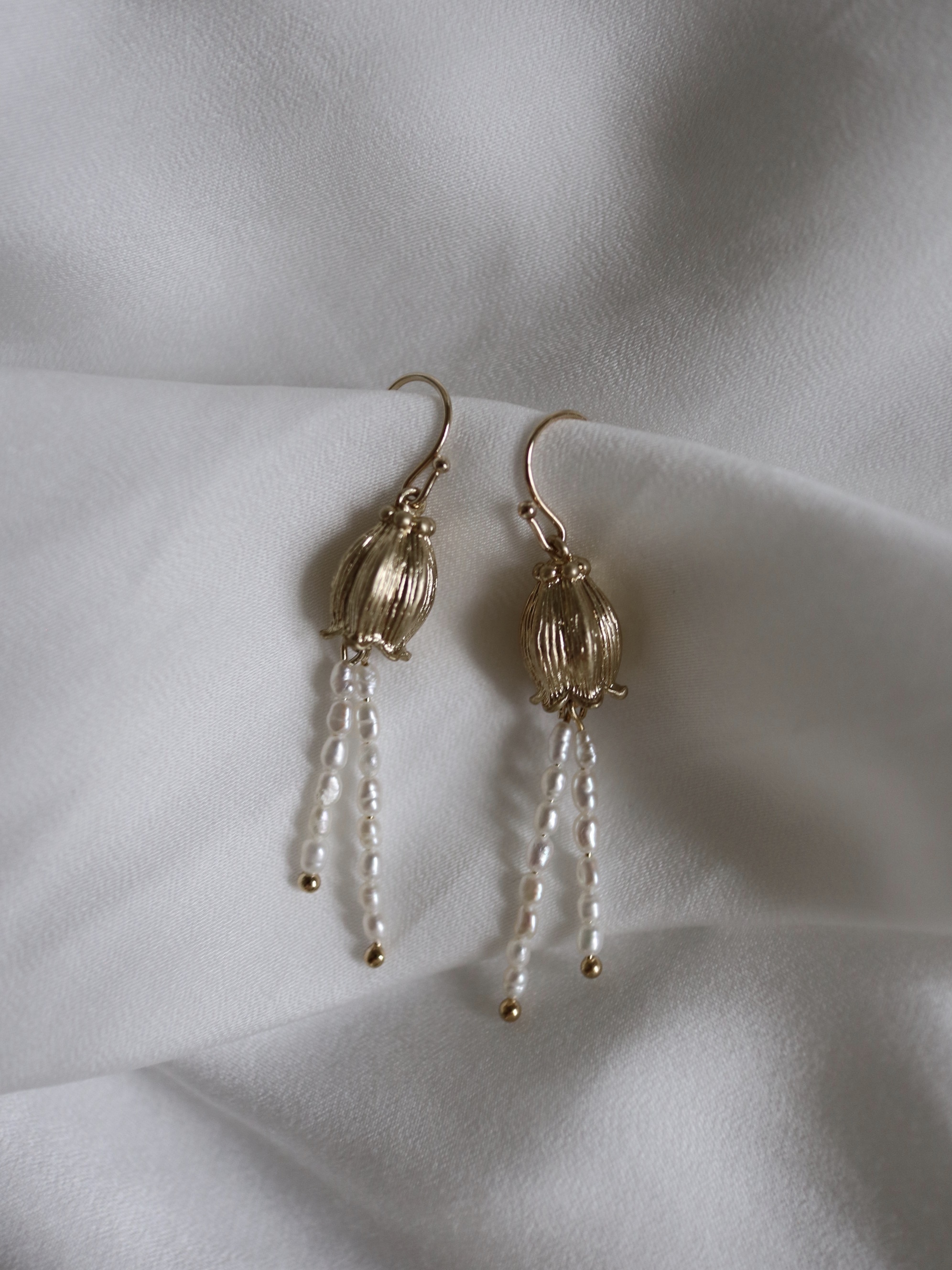 SHIN PEARLS EARRINGS｜極小珍珠耳環
