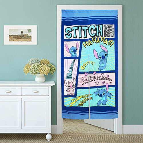 史迪奇卡通門簾(85x150cm)