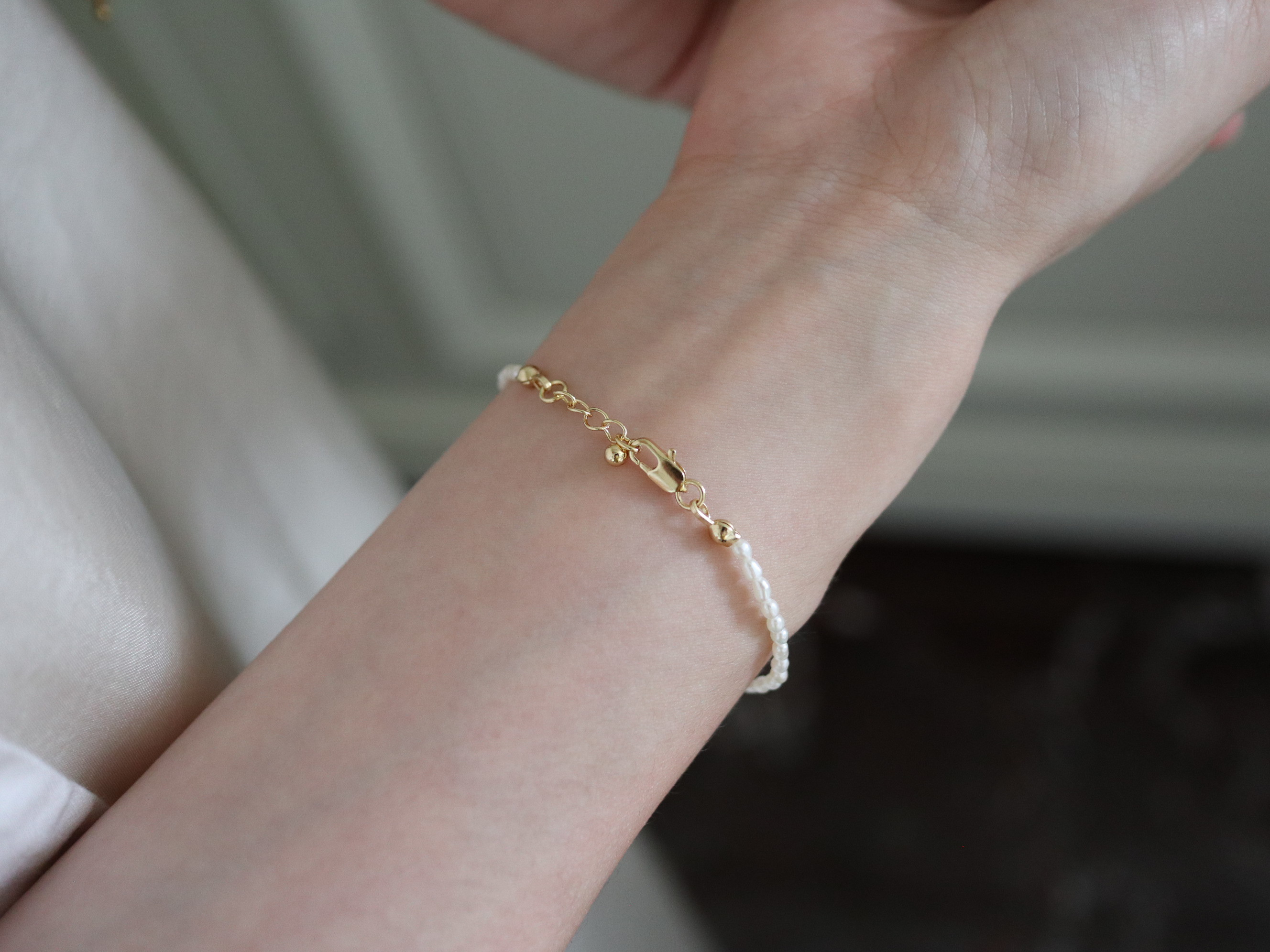 Little Pearls Bracelet｜18K極小珍珠手鍊