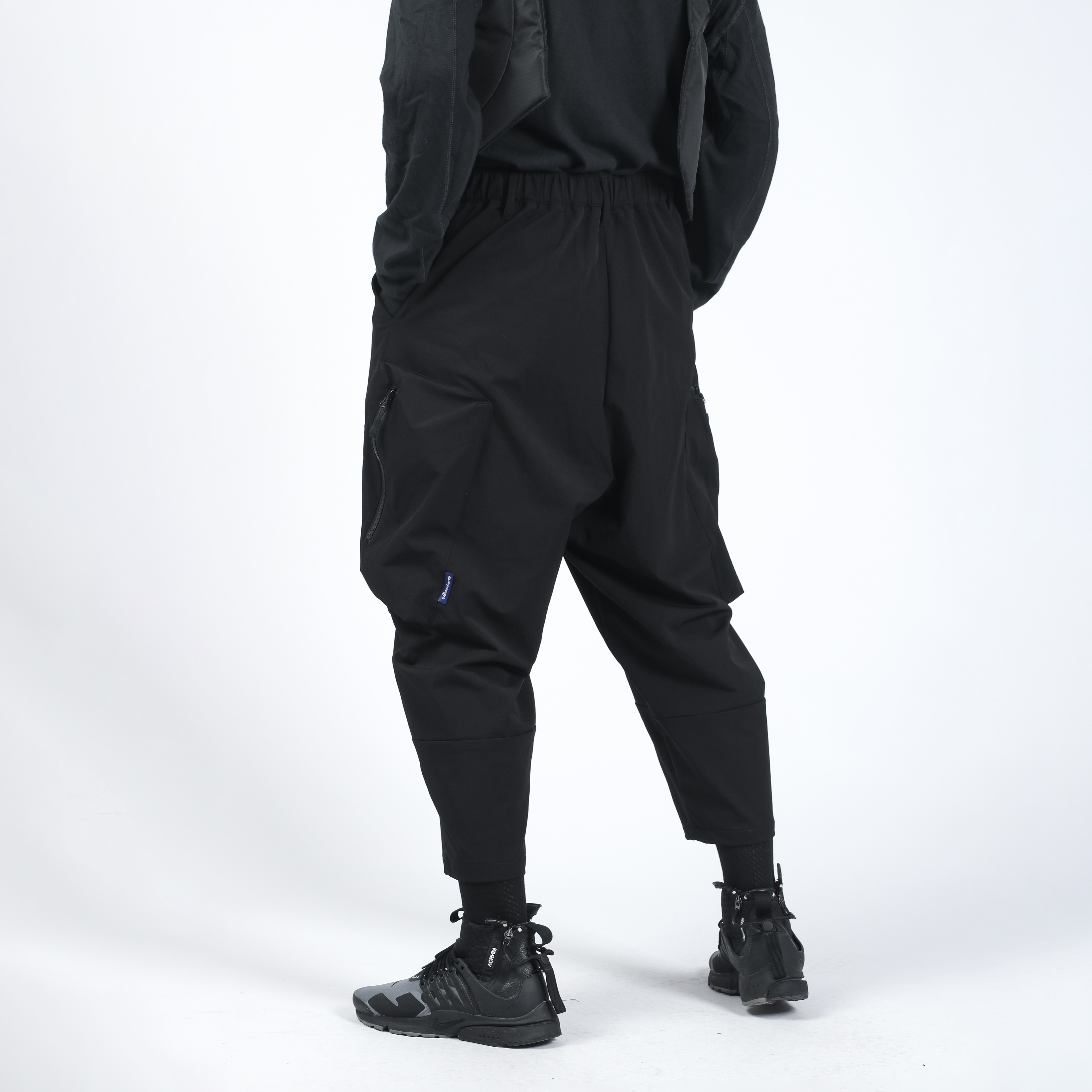 機能低檔拉鍊口袋武士褲