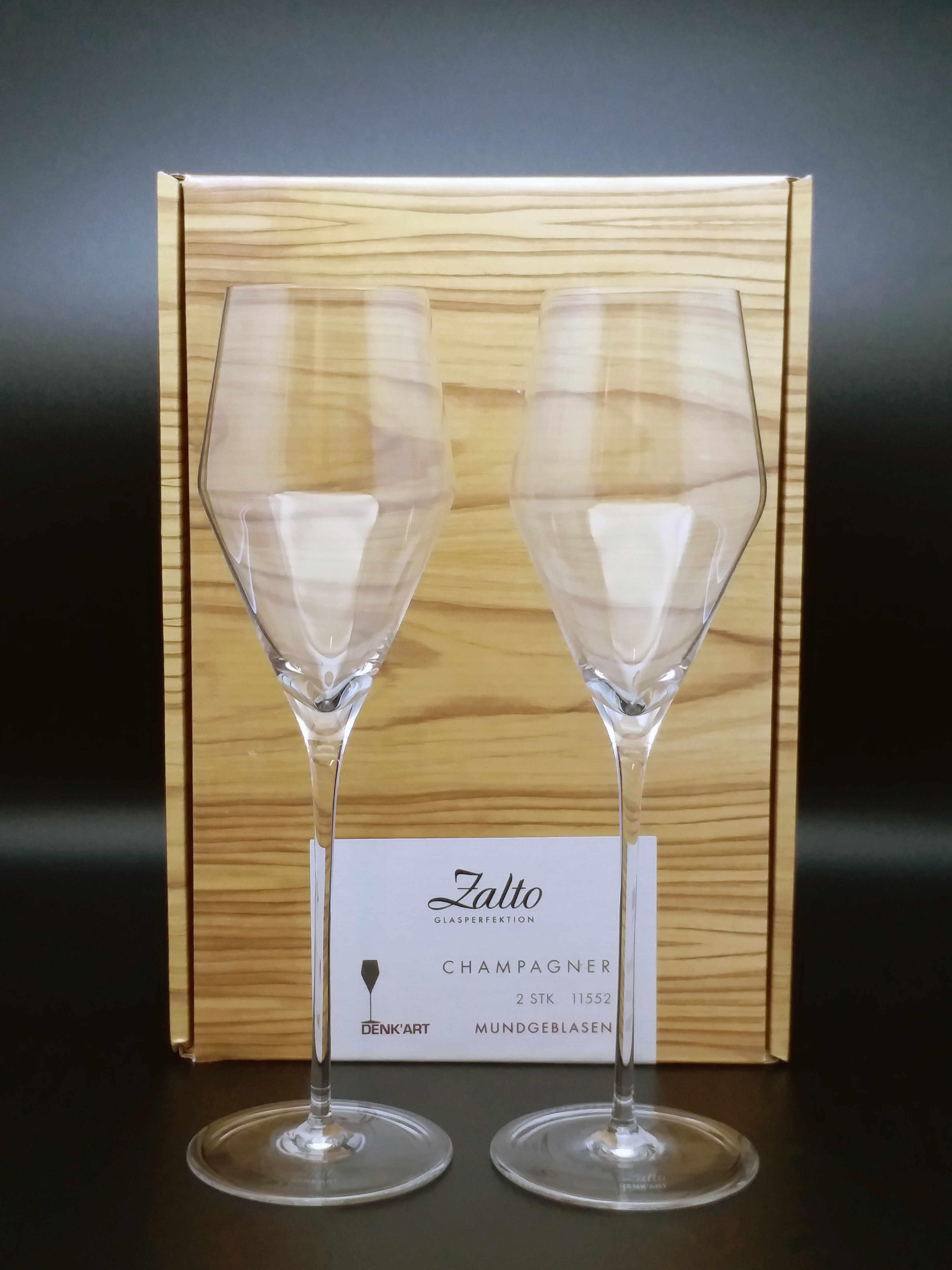 Zalto champagne glasses 2/set