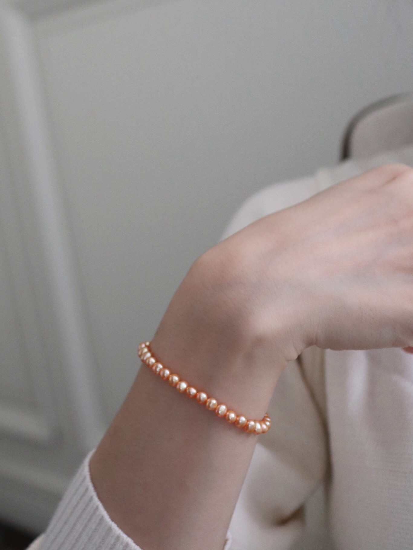 ORANGE PEARLS BRACELET｜18K日本橘珍珠手鏈