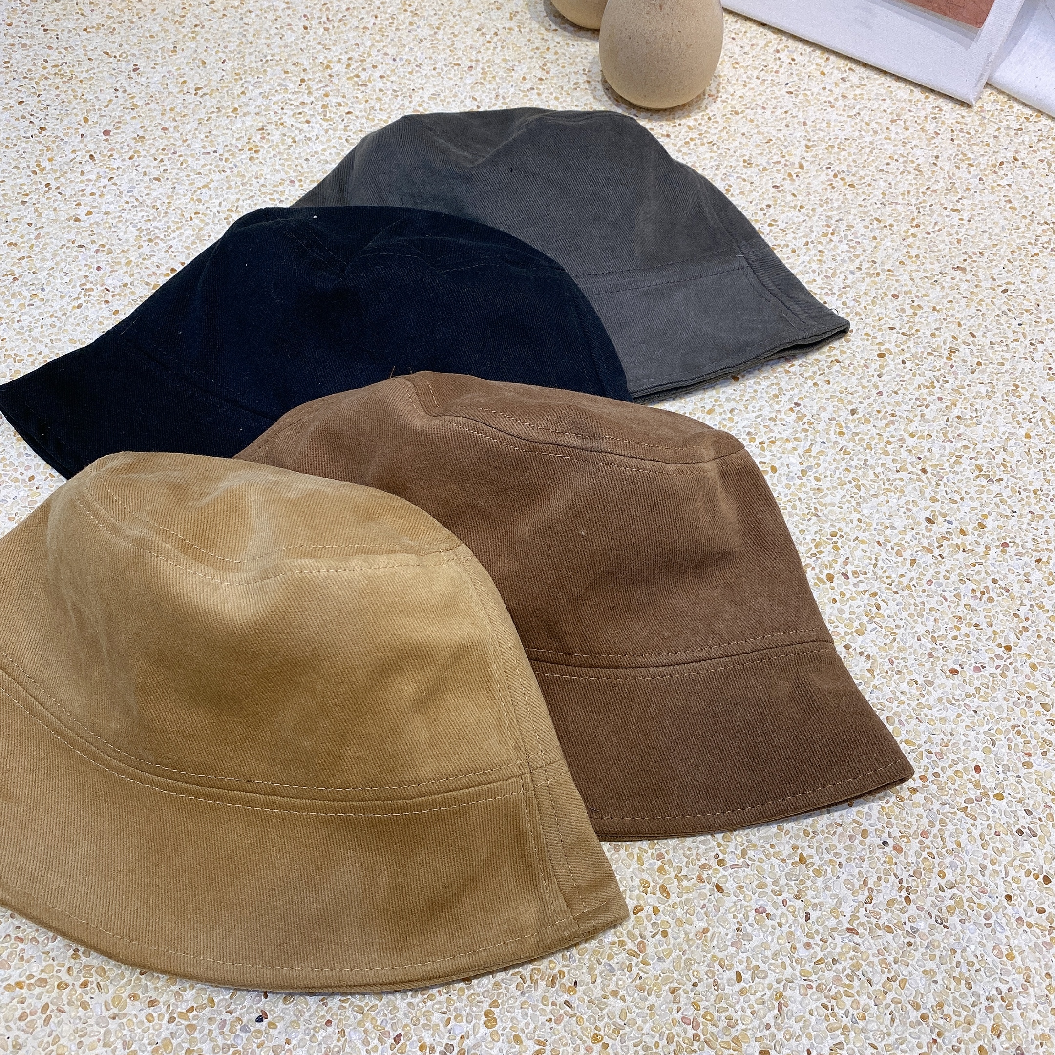 百搭絨布小臉漁夫帽/五色