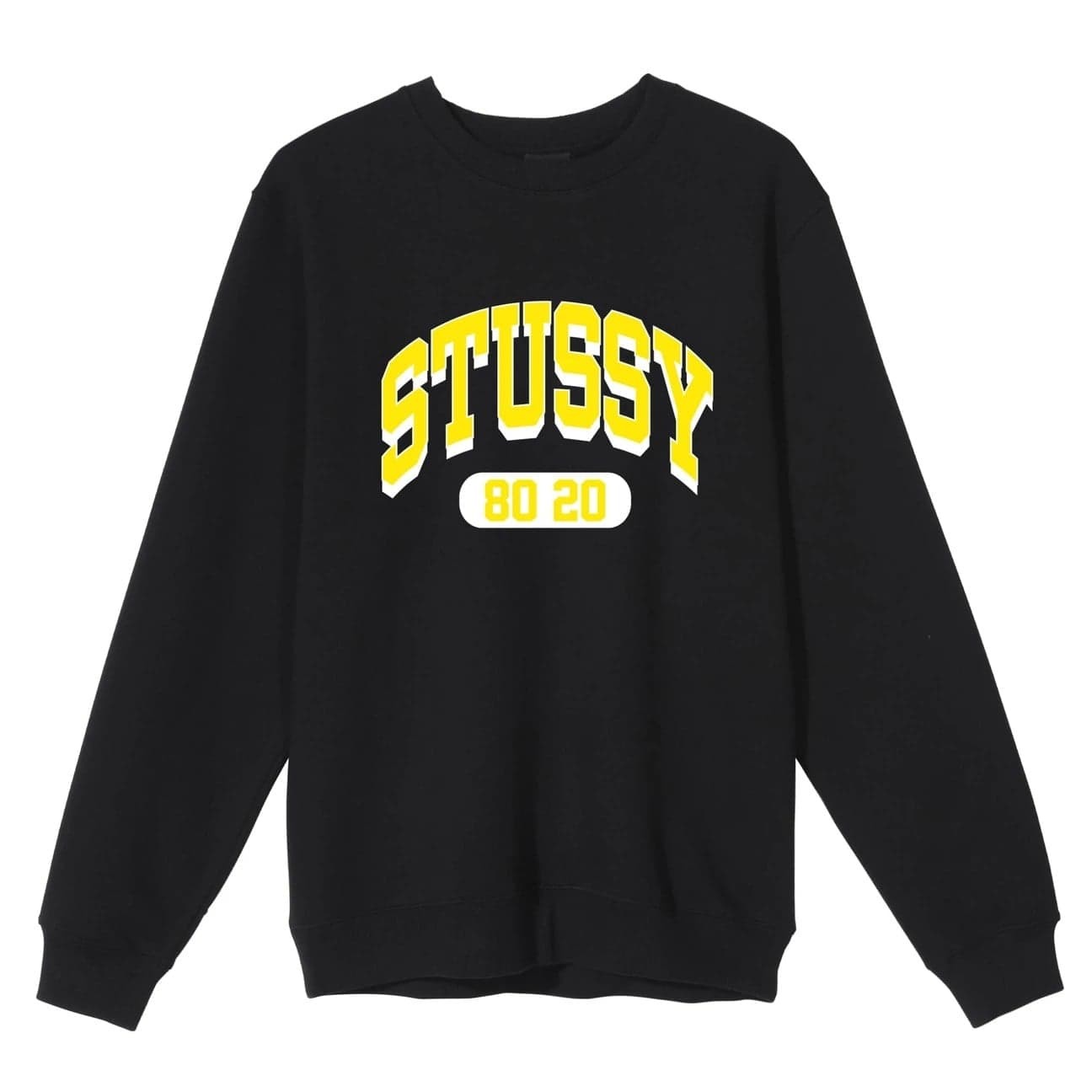 [現貨] Stussy 80/20 Crew "Black"