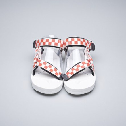 [出清商品售出無退換] SUICOKE DEPA-V2 CHK VIBRAM 白紅 棋盤格 涼鞋 黃金大底【SK19022V2CHRD】