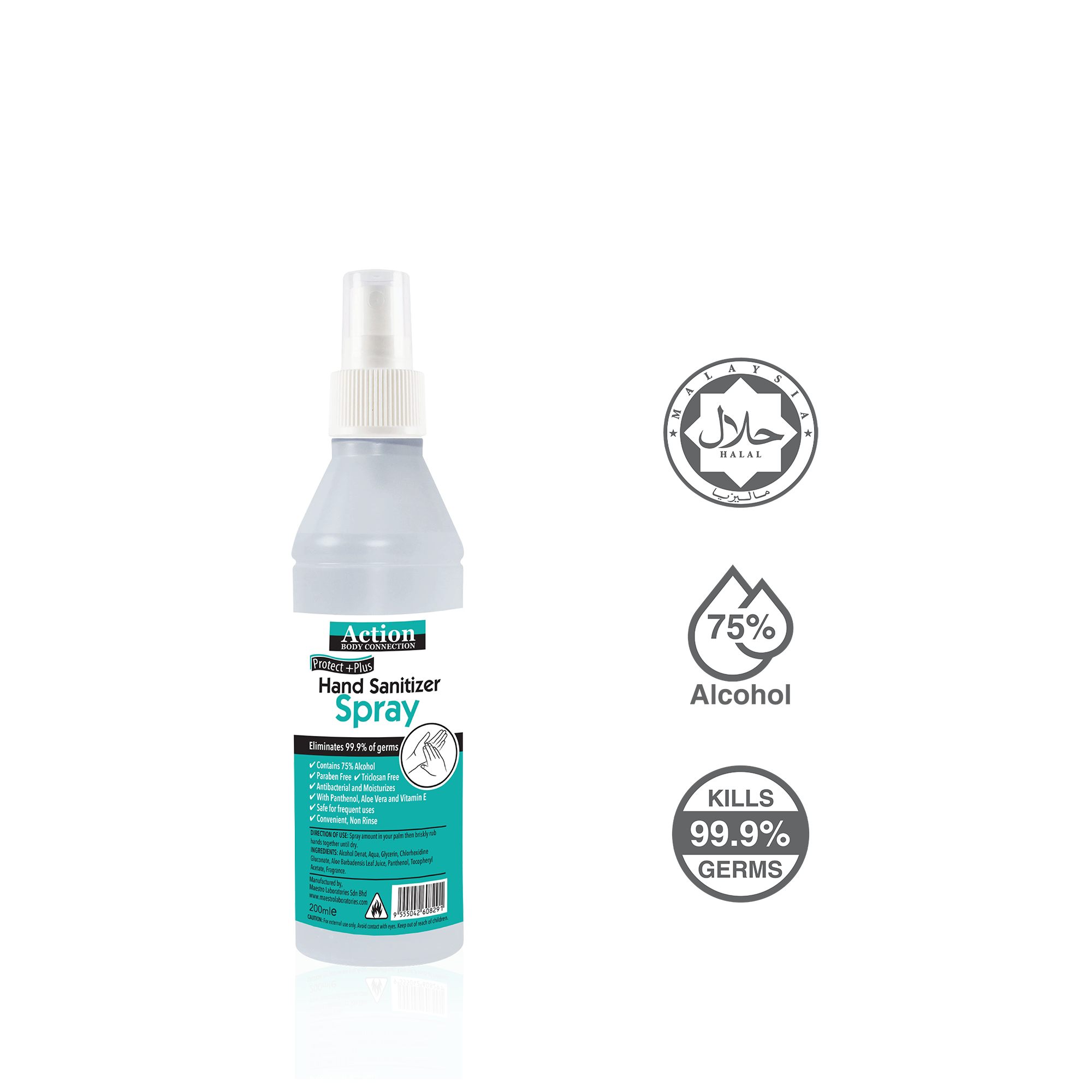 Sanitizing Spray 200ml 75%alcohol