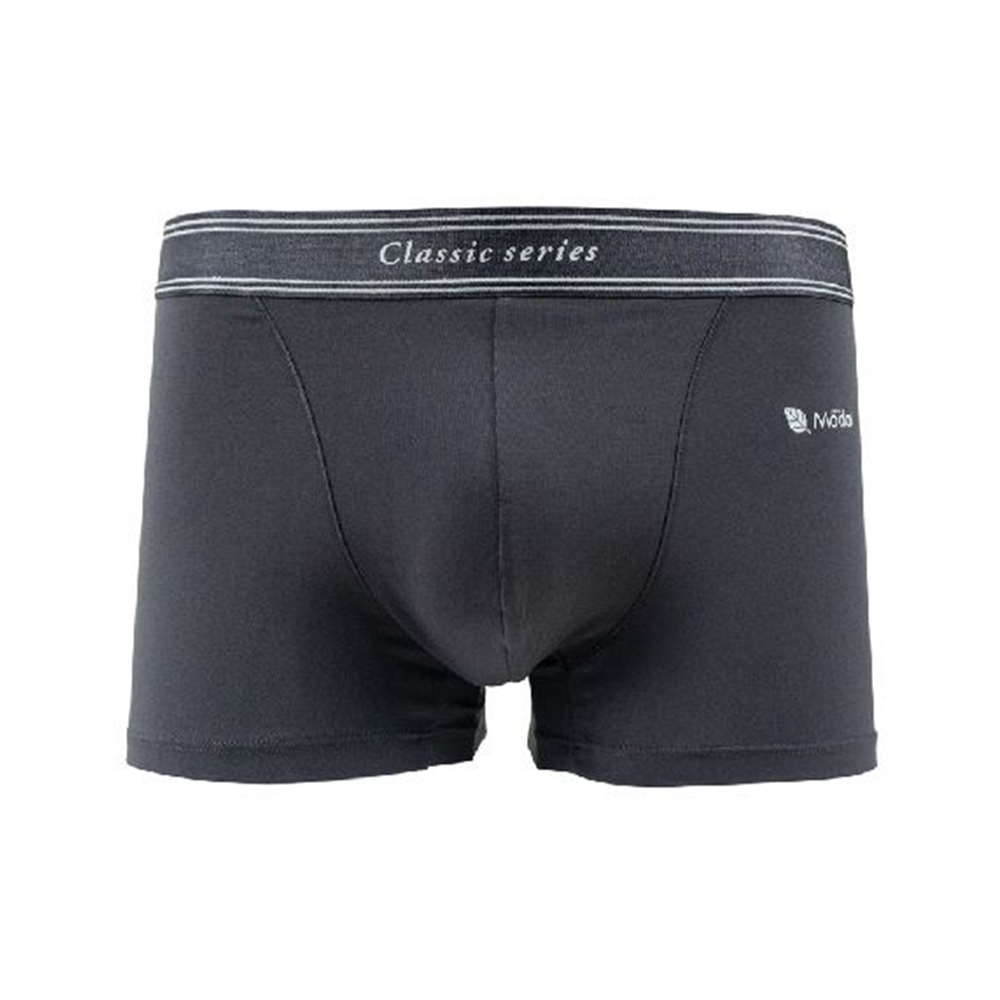 Olivia【男士系列】透氣彈性冷灰調四角內褲-深灰