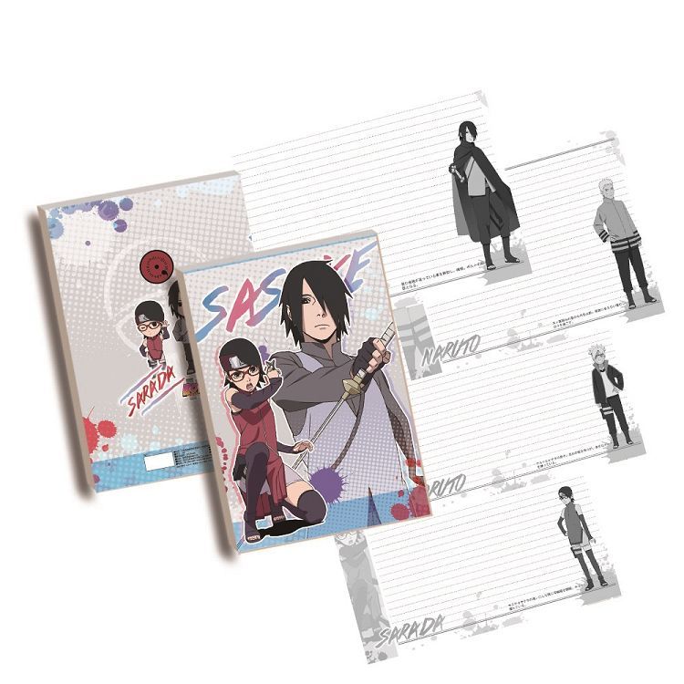 火影忍者劇場版慕留人-16K膠裝筆記本-佐助&紗羅妲