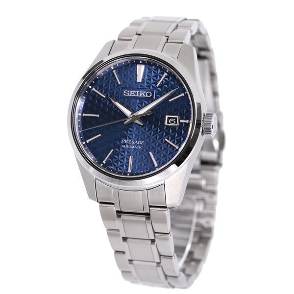 SEIKO Presage 藍面扭索紋機械錶 SARX077