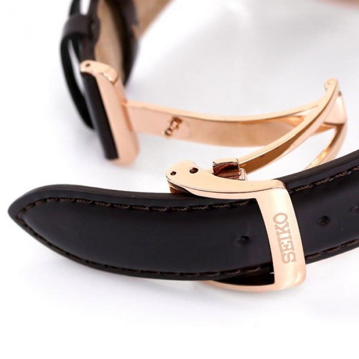 SEIKO Presage 紐索紋面盤皮革機械男手錶 SARX080 / SPB170J1