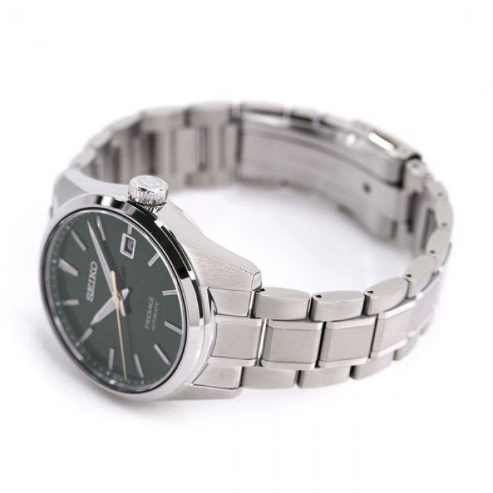 SEIKO Presage 經典森林綠紐索紋面盤 機械男錶 SARX079 ( SPB169J1 )