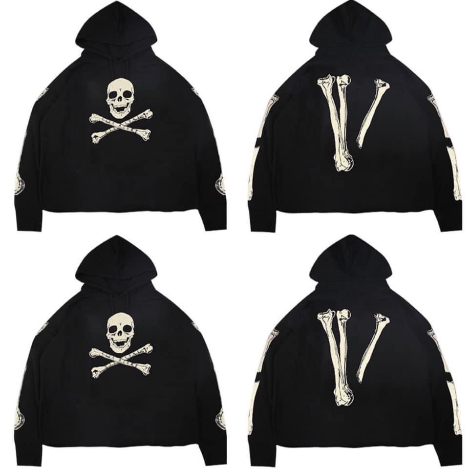 VLONE 萬聖節限定款 骷髏 背後大V 連帽衛衣 帽TEE