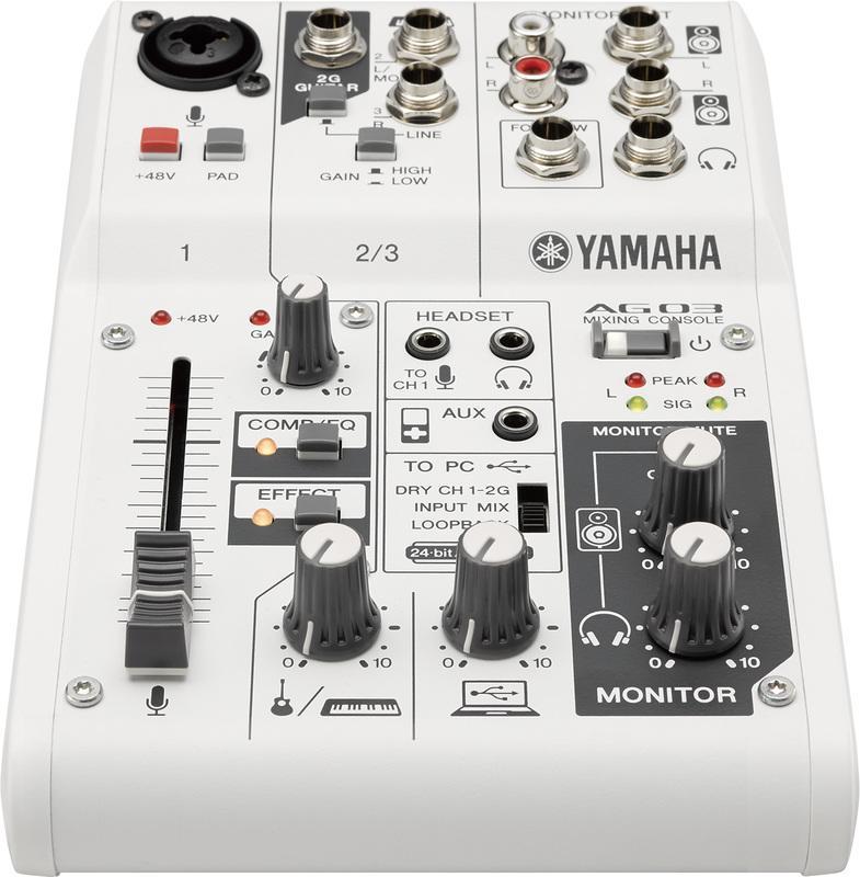 YAMAHA AG03 混音器USB介面直播器材mixer