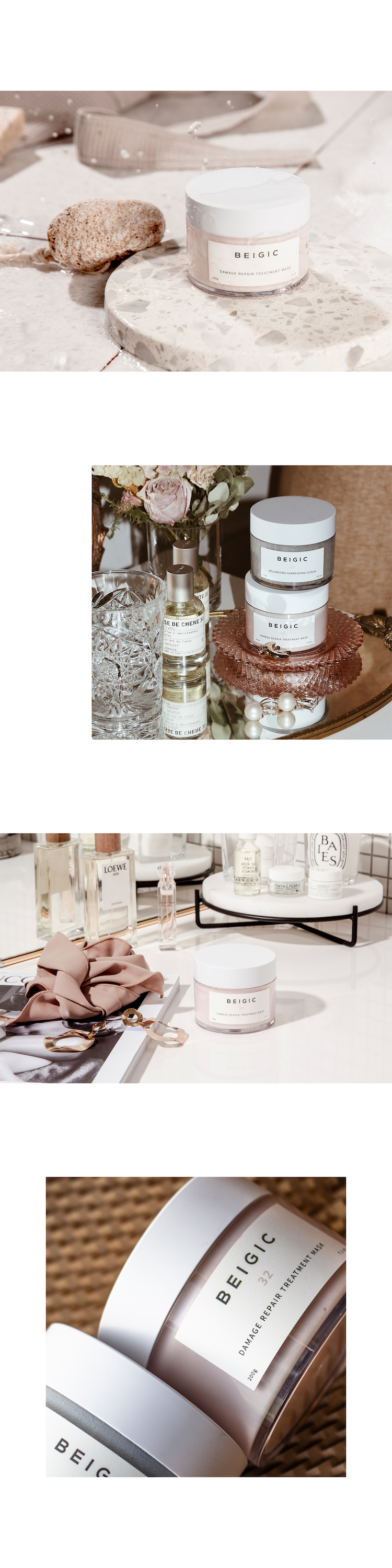 beigic杏桃植萃油修護髮膜instagram amiidbeauty