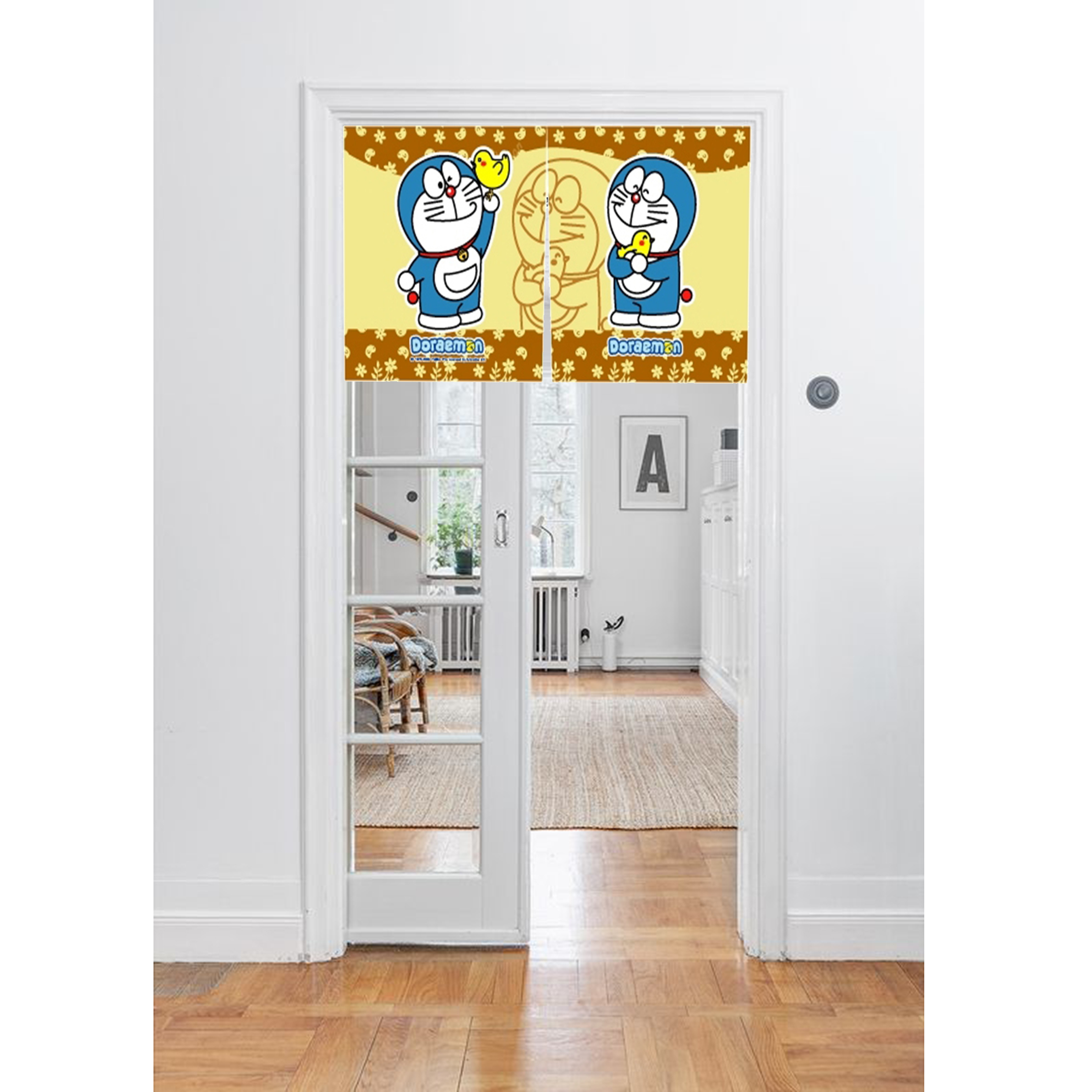 哆啦a夢卡通門簾(85x45cm)_小雞黃