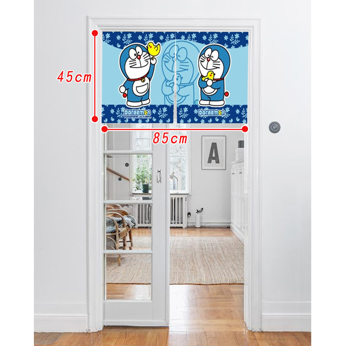哆啦a夢卡通門簾(85x45cm)_小雞藍