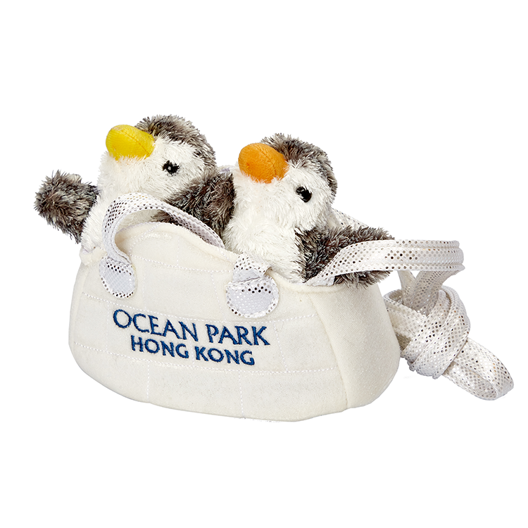 Penguin Plush with Shoulder Bag